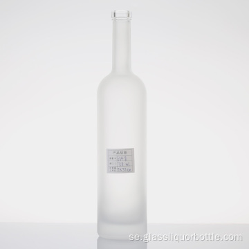 100 ml Clear Flat Flask Glass-vätskaflaskor